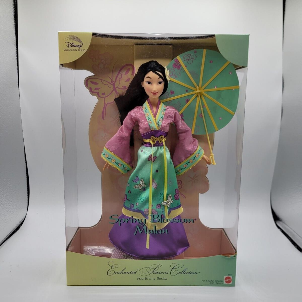 Disney Mattel Spring Blossom Mulan Collector Doll Enchanted Seasons Collection