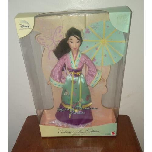 Disney Mattel Spring Blossom Mulan Collector Doll Enchanted Seasons Collection