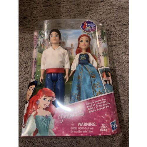 Disney Princess Ariel and Eric Doll Set The Little Mermaid 30th Anniversary