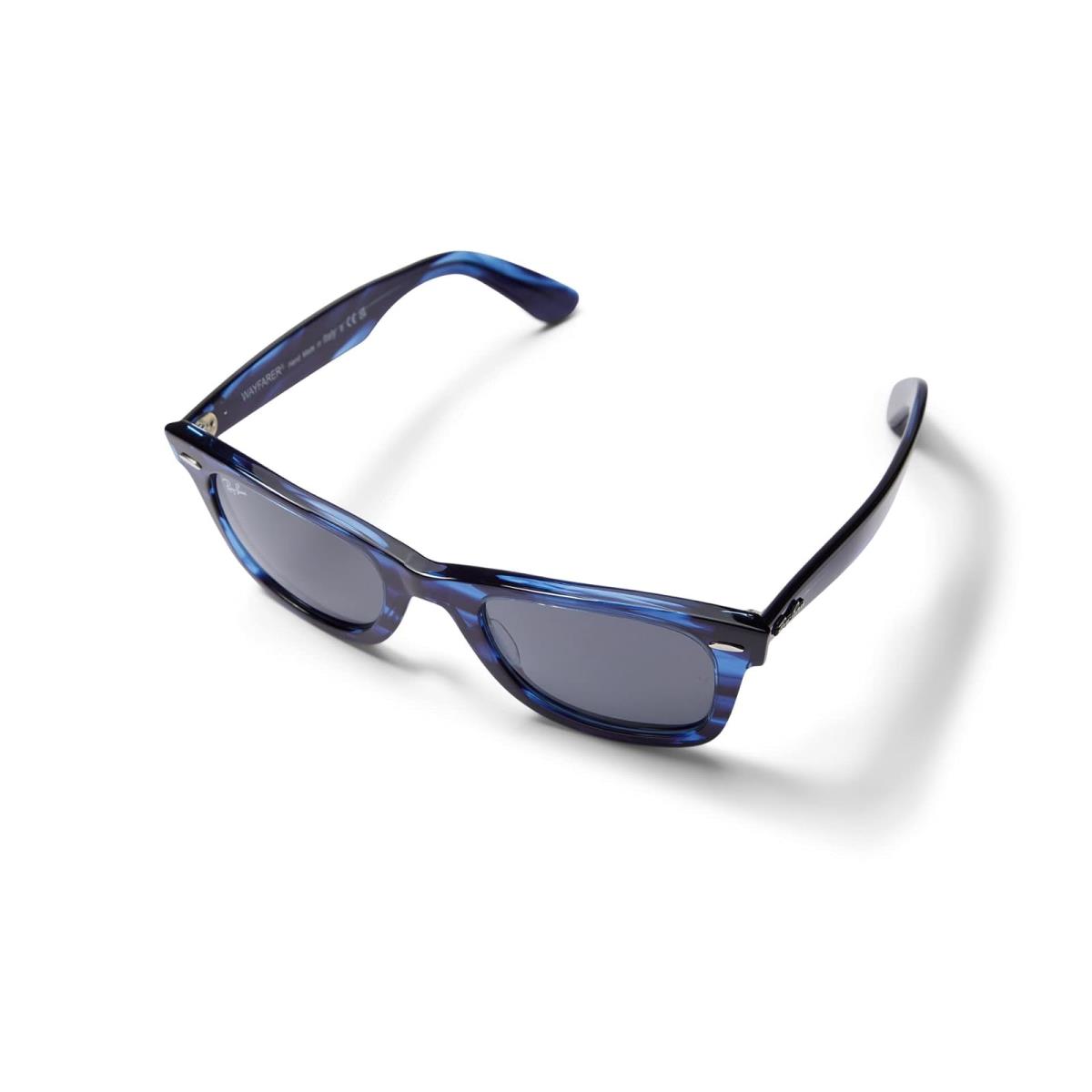 Unisex Sunglasses Ray-ban RB2140 Wayfarer Sunglasses Striped Blue/Blue