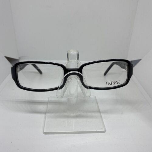 GF Ferre GF04701 Eyeglasses Frames Black Gray Rectangular Full Rim 50-19-130