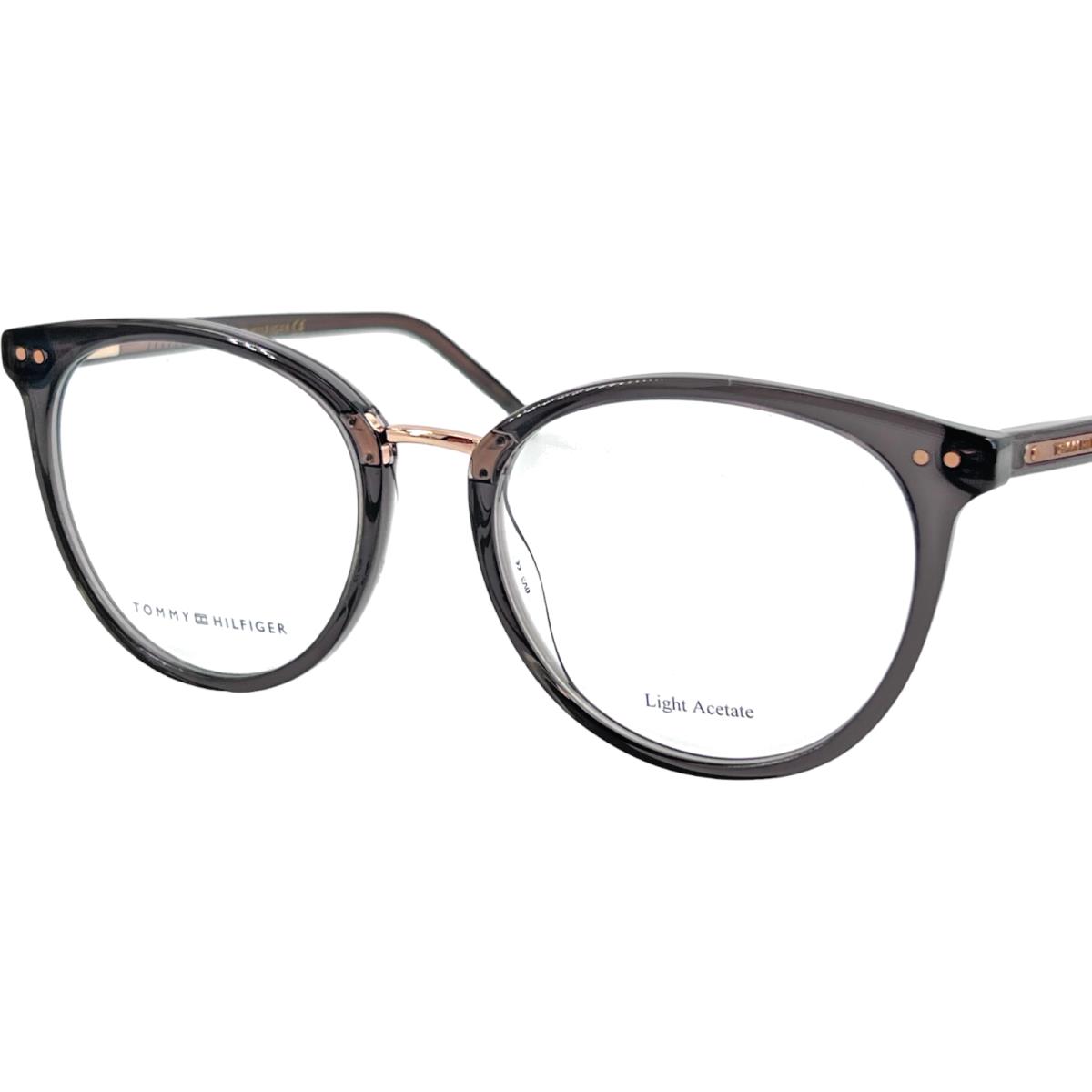Tommy Hilfiger TH1734 Women`s Round Plastic Eyeglass Frame 0KB7 Gray 50-18