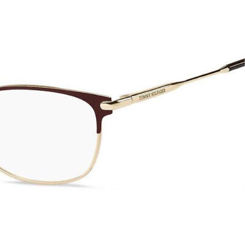 Tommy Hilfiger TH 1958 Burgundy Gold E28 Eyeglasses