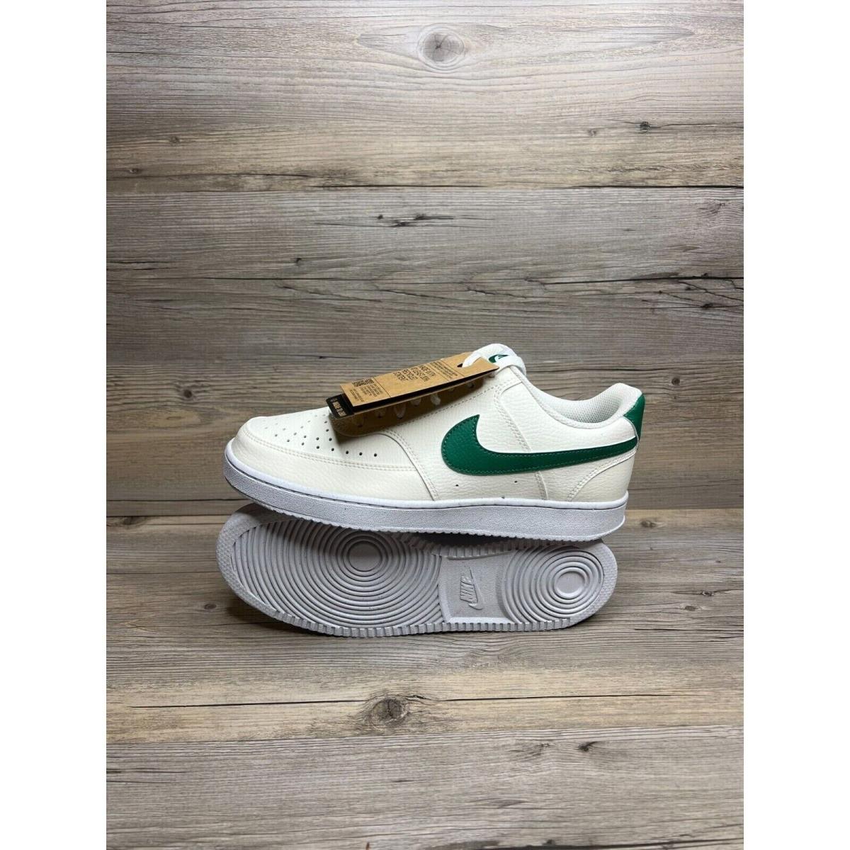 Nike Court Vision Low Next Nature Womens Size 7 Sail White Malachite FQ8892 133 - Cream