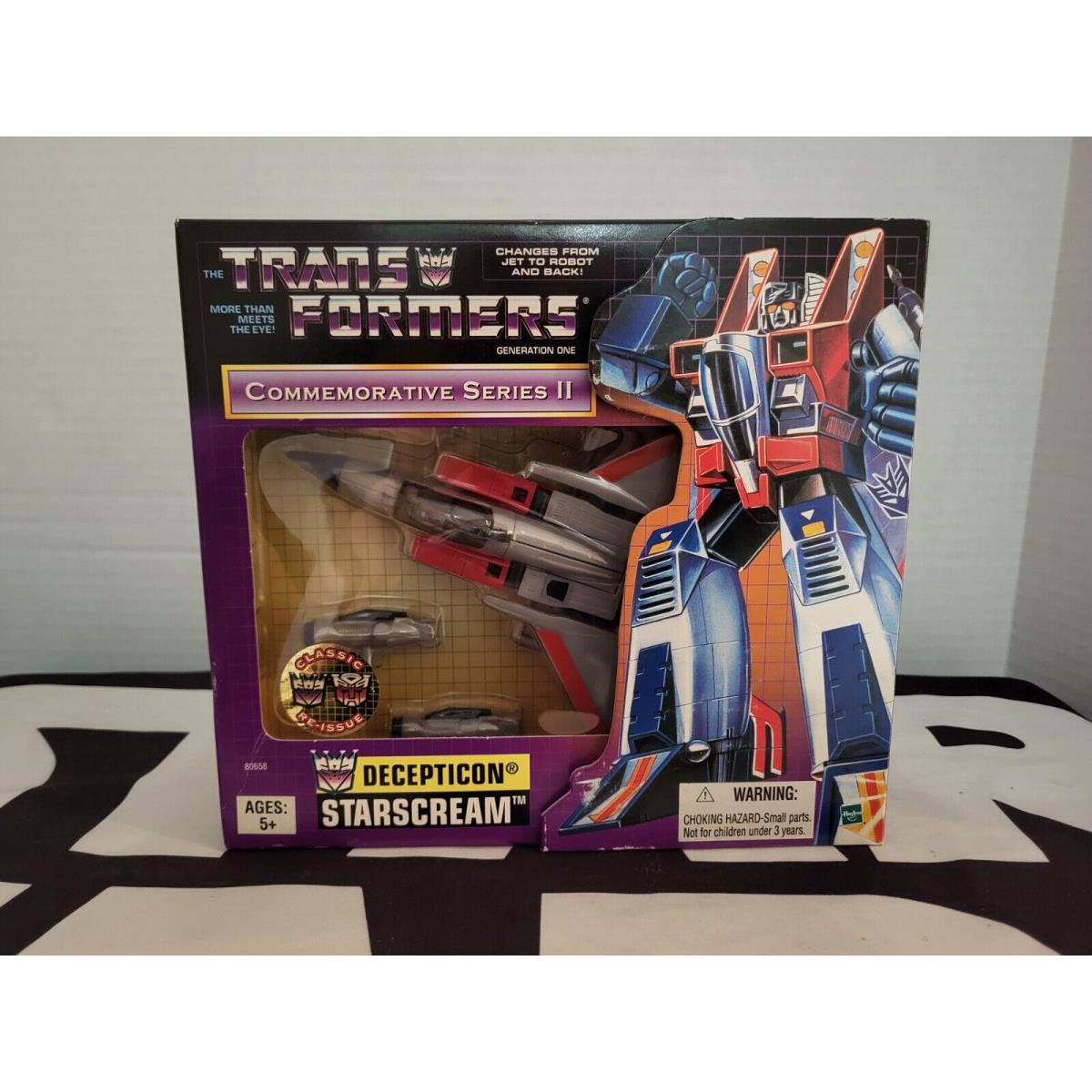 Starscream Classic Reissue Transformers Commemorative Serie II Mib Tru