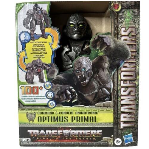 Transformers Toy Rise of The Beasts Command Convert Animatronic Optimus Primal