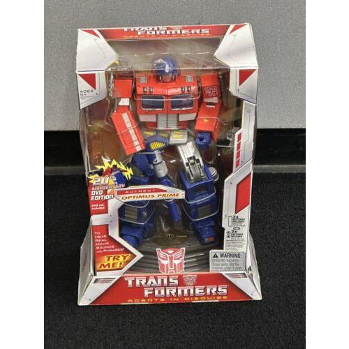 Hasbro Transformers 20th Anniversary Optimus Prime 2003 Figure Dvd