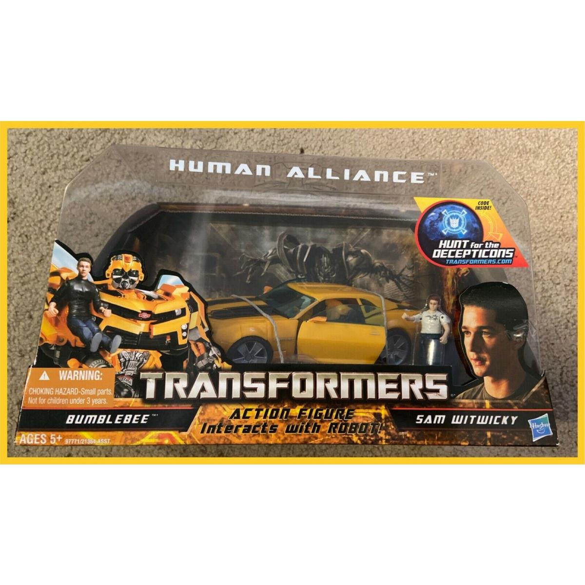 2010 Transformers Hftd _ Human Alliance _ Bumblebee with Sam Witwicky
