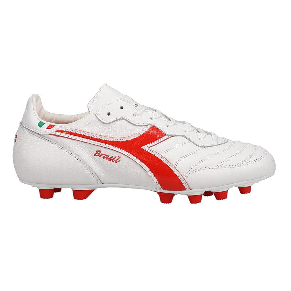 Diadora Brasil Italy Og Lt+ Mdpu Firm Ground Soccer Cleats Mens White Sneakers