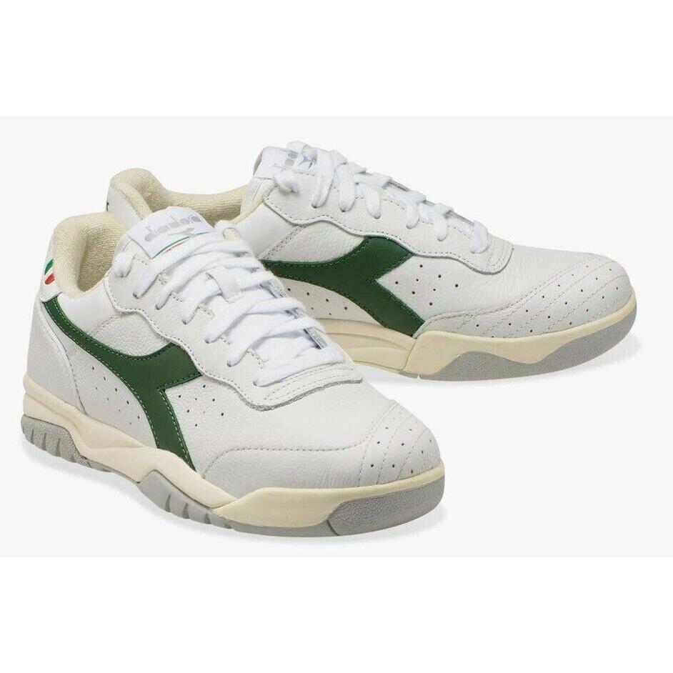 Mens Diadora Maverick H.o.c `fogliage` Athletic Sneakers 501.177059 C1161 - White/Fogliage