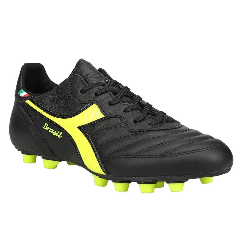 Diadora Brasil Italy Og Lt Plus Mdpu Soccer Cleats Mens Black Sneakers Athletic