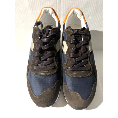 Diadora Heritage Trident 90 Ripstop Suede Leather Sneakers Navy M 8.5 W 10