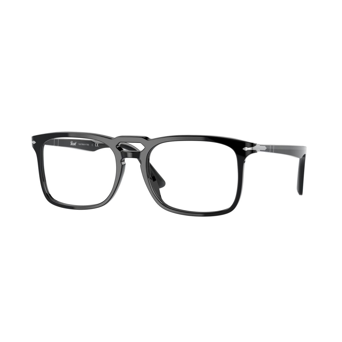 Persol PO3277V 95 Pillow Black Demo Lens 52 mm Men`s Eyeglasses