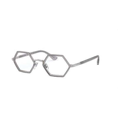 Persol PO2472V 1101 Silver Smoke Demo Lens Irregular 48 mm Men`s Eyeglasses