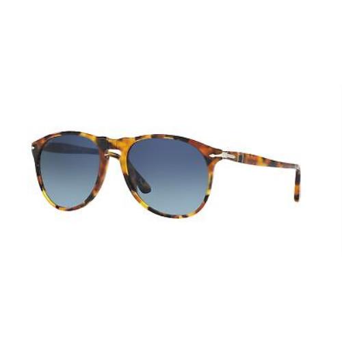 Persol PO9649S 1052S3 Madreterra Blue Grad Dk Blue Polarized 55 Men`s Sunglasses