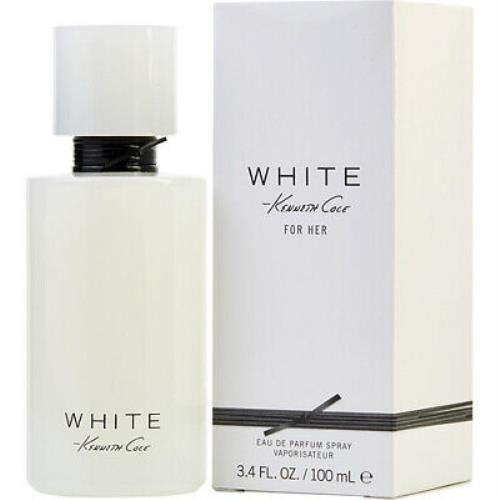 Kenneth Cole White For Her Eau de Parfum Spray Perfume For Women 3.4 OZ