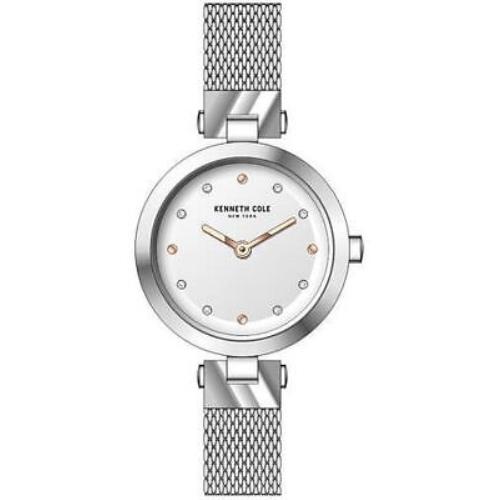 Women`s Kenneth Cole York Classic Silver and Rose Dial Watch KC50511004