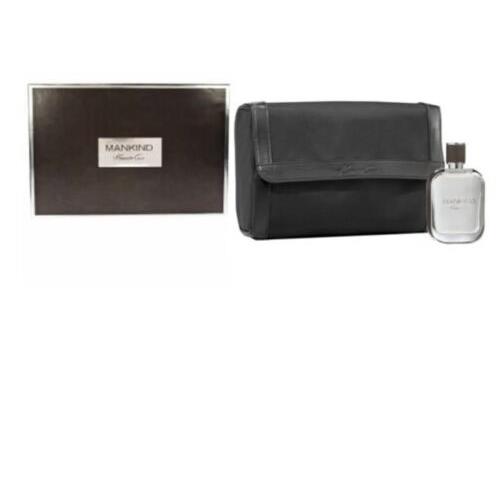 Mankind by Kenneth Cole 2 Pc Gift Set For Men -3.4 oz Edt Spray+dopp Kit
