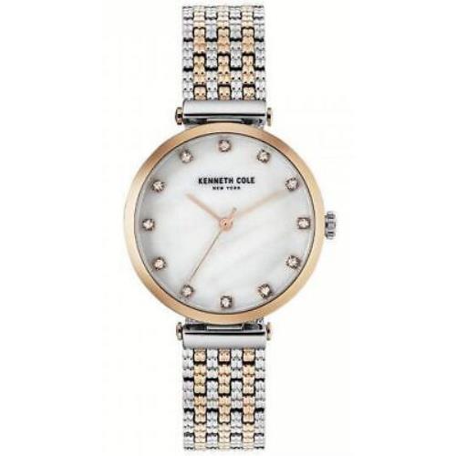 Women`s Kenneth Cole York Classic Two Tone Rose Steel Watch KC50256003