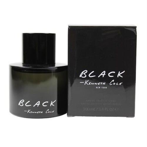 Kenneth Cole Black For Men Cologne Eau de Toilette 3.4 oz 100 ml Edt Spray