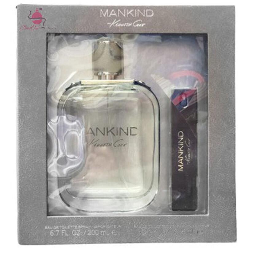 Kenneth Cole Mankind 2 Piece Gift Set -6.7 oz Edt Spray+ 0.5 oz Edt Spray