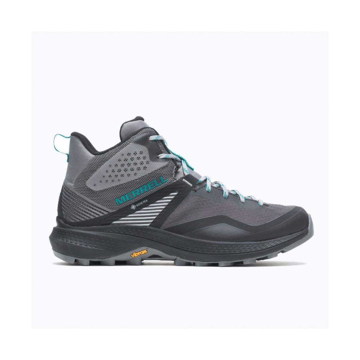 Merrell Women`s Waterproof Gore-tex Breathable Mesh Hiker Boots Removable Insole CHARCOAL/TEAL