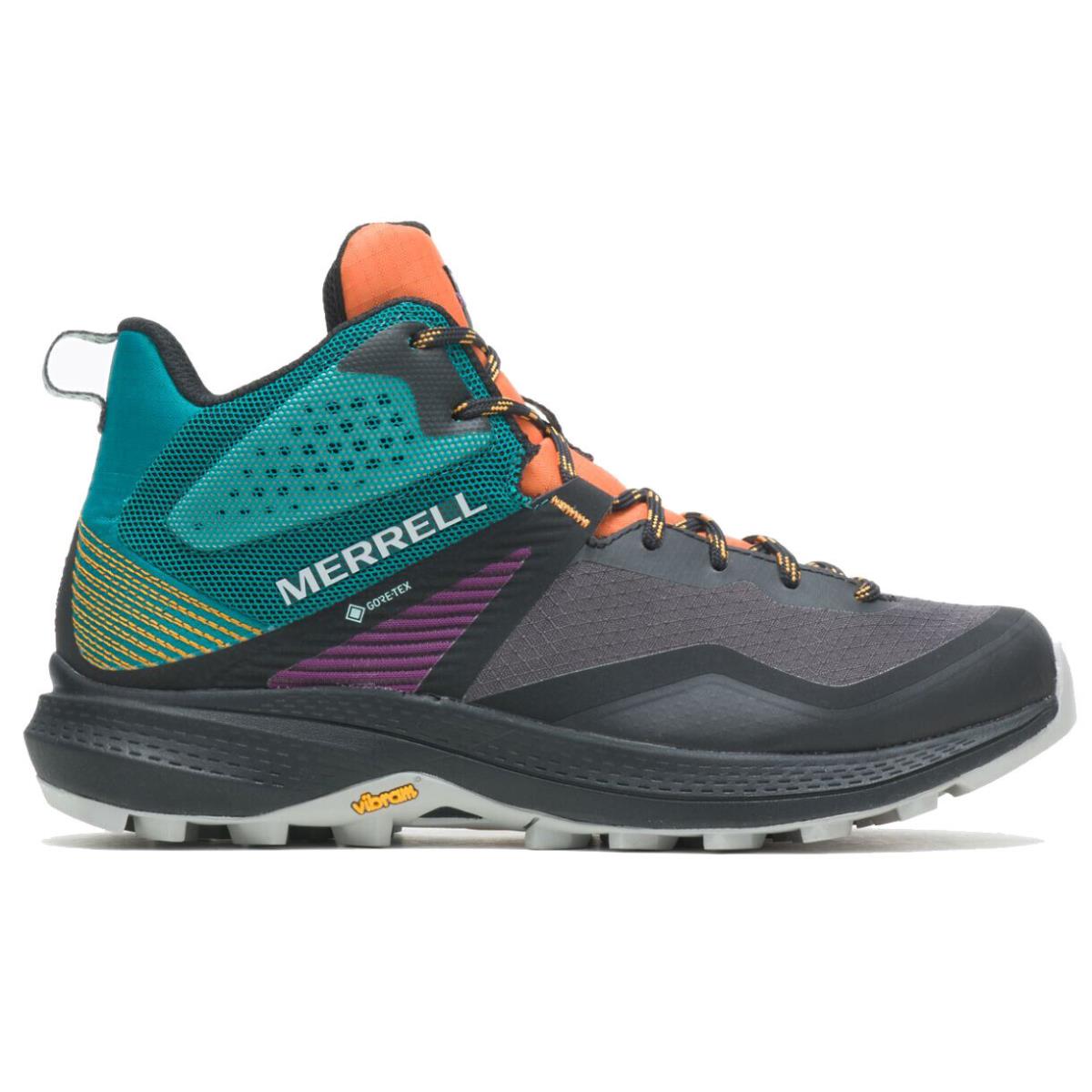 Merrell Women`s Waterproof Gore-tex Breathable Mesh Hiker Boots Removable Insole TANGERINE/TEAL