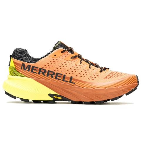 Merrell Agility Peak 5 Melon/clay Trail Sneaker Shoe Men`s US Sizes 7-15/NEW - Orange
