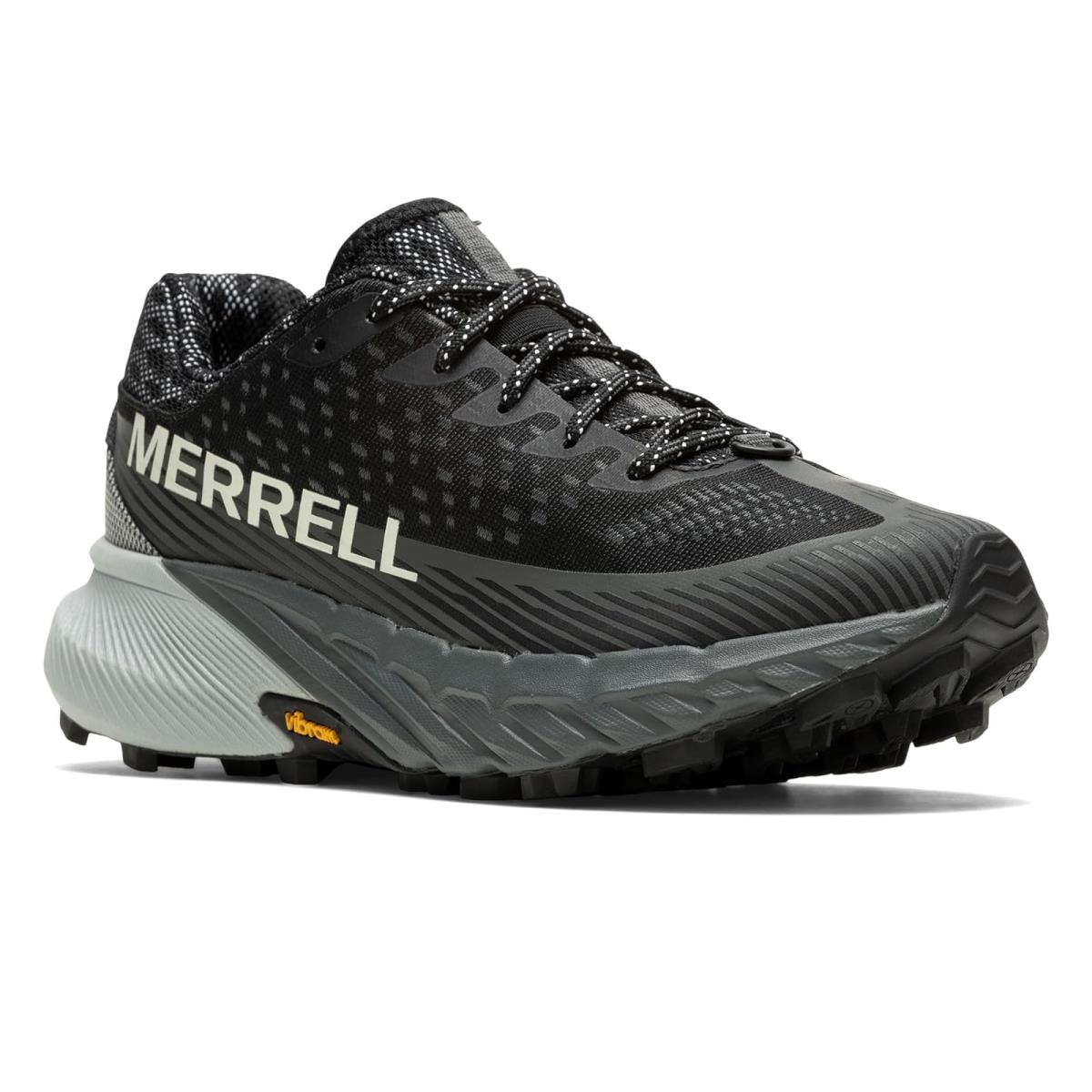 Woman`s Sneakers Athletic Shoes Merrell Agility Peak 5 Black/Granite