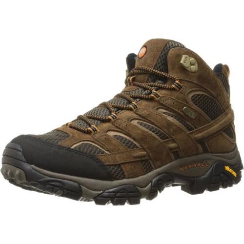 Merrell Men`s Moab 2 Mid Waterproof Hiking Boot Size Color Options