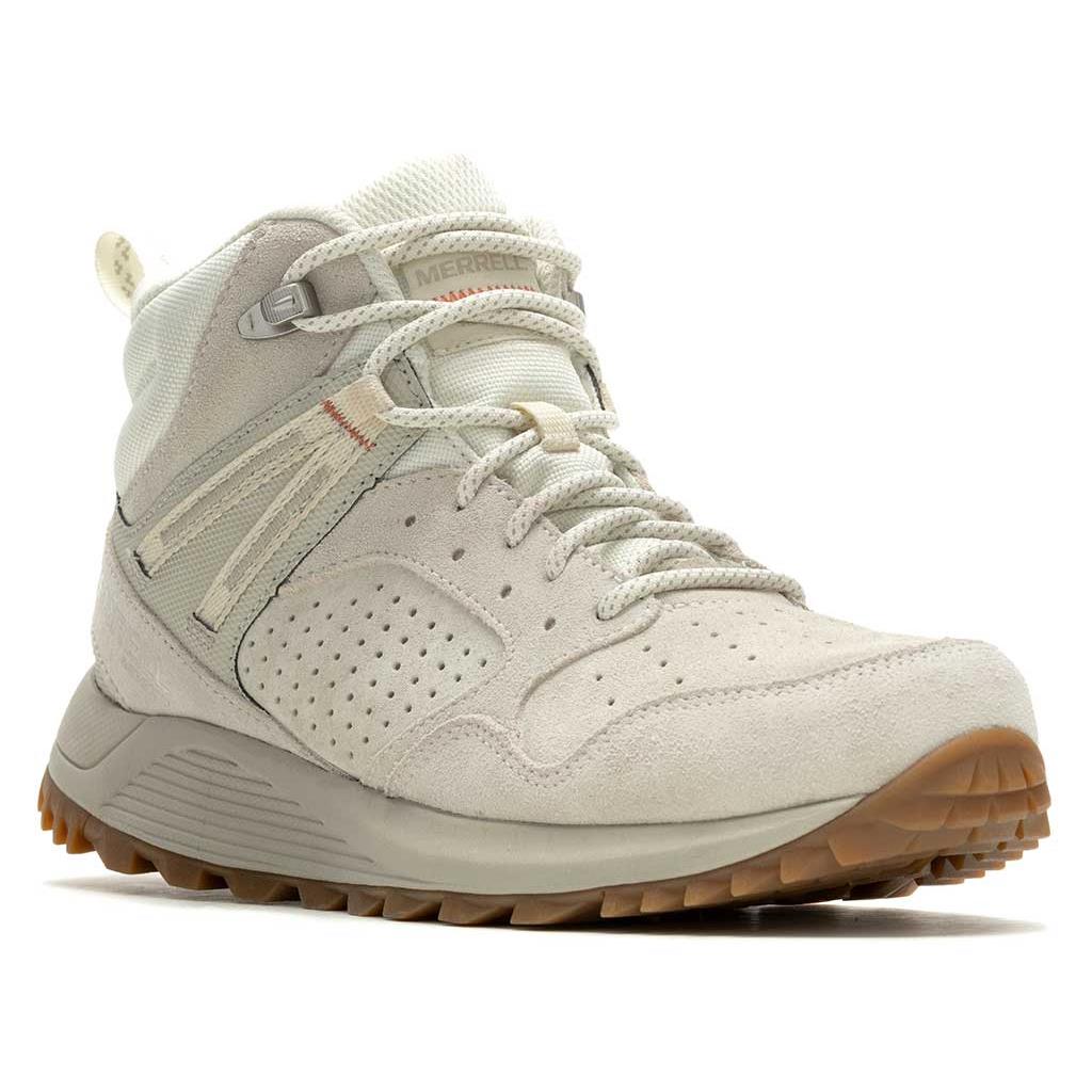 Merrell Women`s Wildwood Mid Leather WP Off White