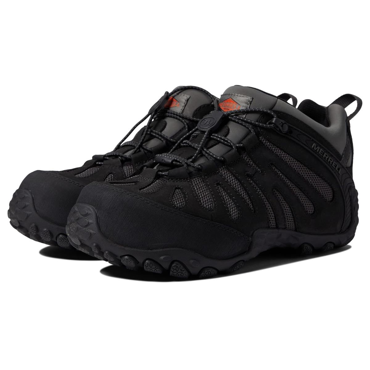 Man`s Sneakers Athletic Shoes Merrell Work Chameleon Flux Stretch CF Black