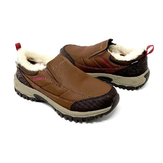 Merrell Women`s Endersy Thermo Moc Wtpf Dark Earth/ Beet Red US Size 6M