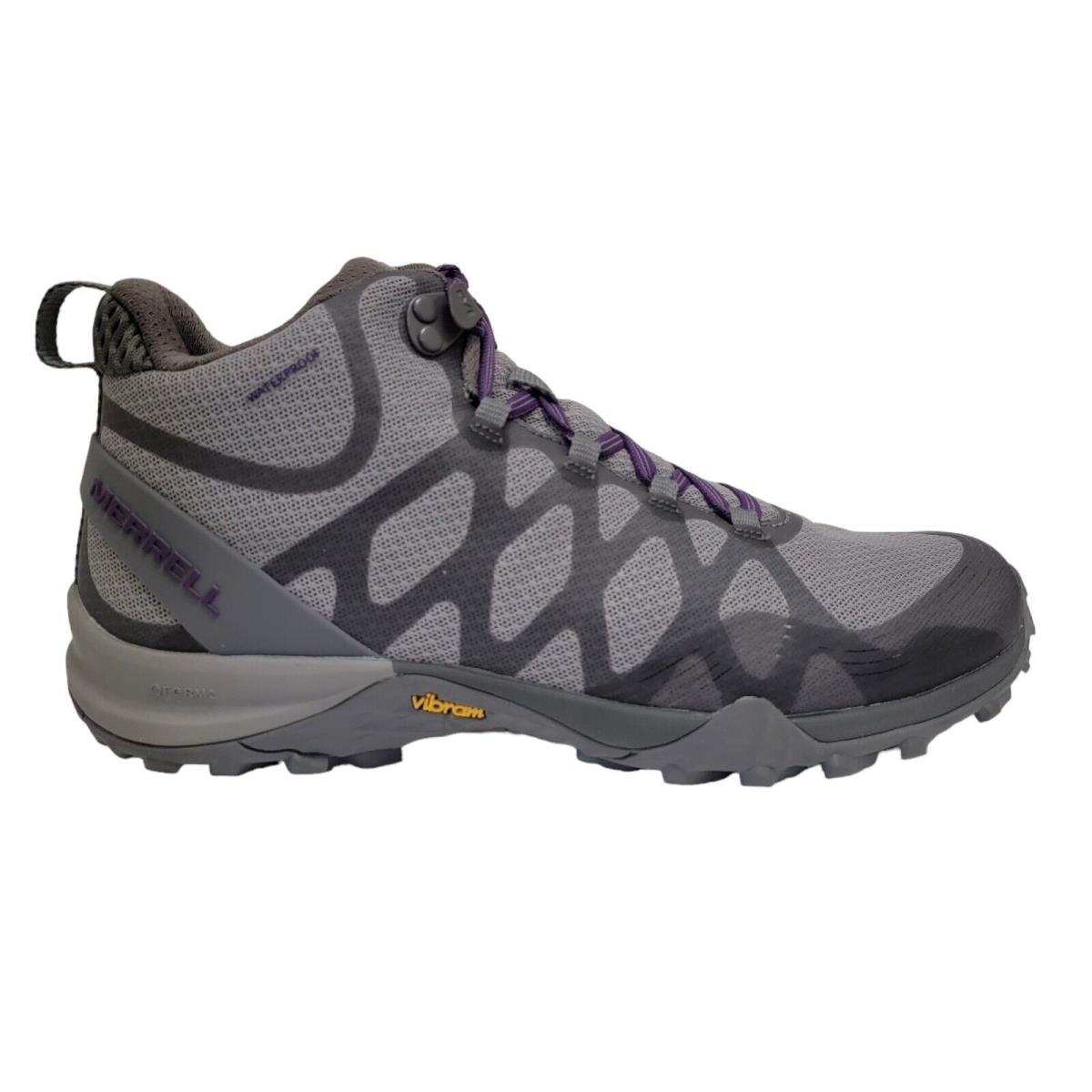 Merrell Women`s Siren 3 Mid Waterproof Trail Hiking Boots Charcoal Gray Size 9.5