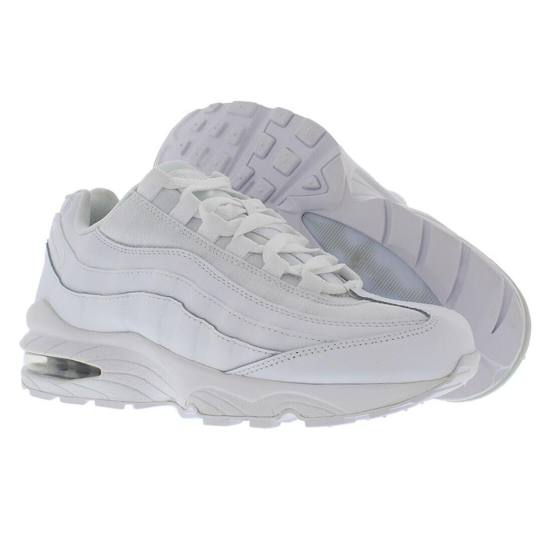 Nike Air Max `95 GS Boys Shoes Size 4 Color: White/white - White, Main: White