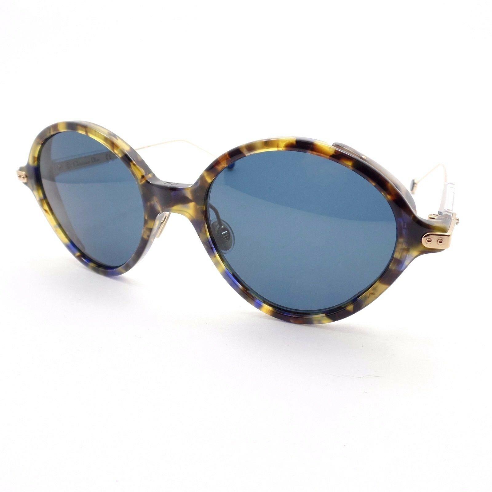 Christian Dior Umbrage 0X4KU Havana Blue Gold Grey OX4 KU Sunglasses