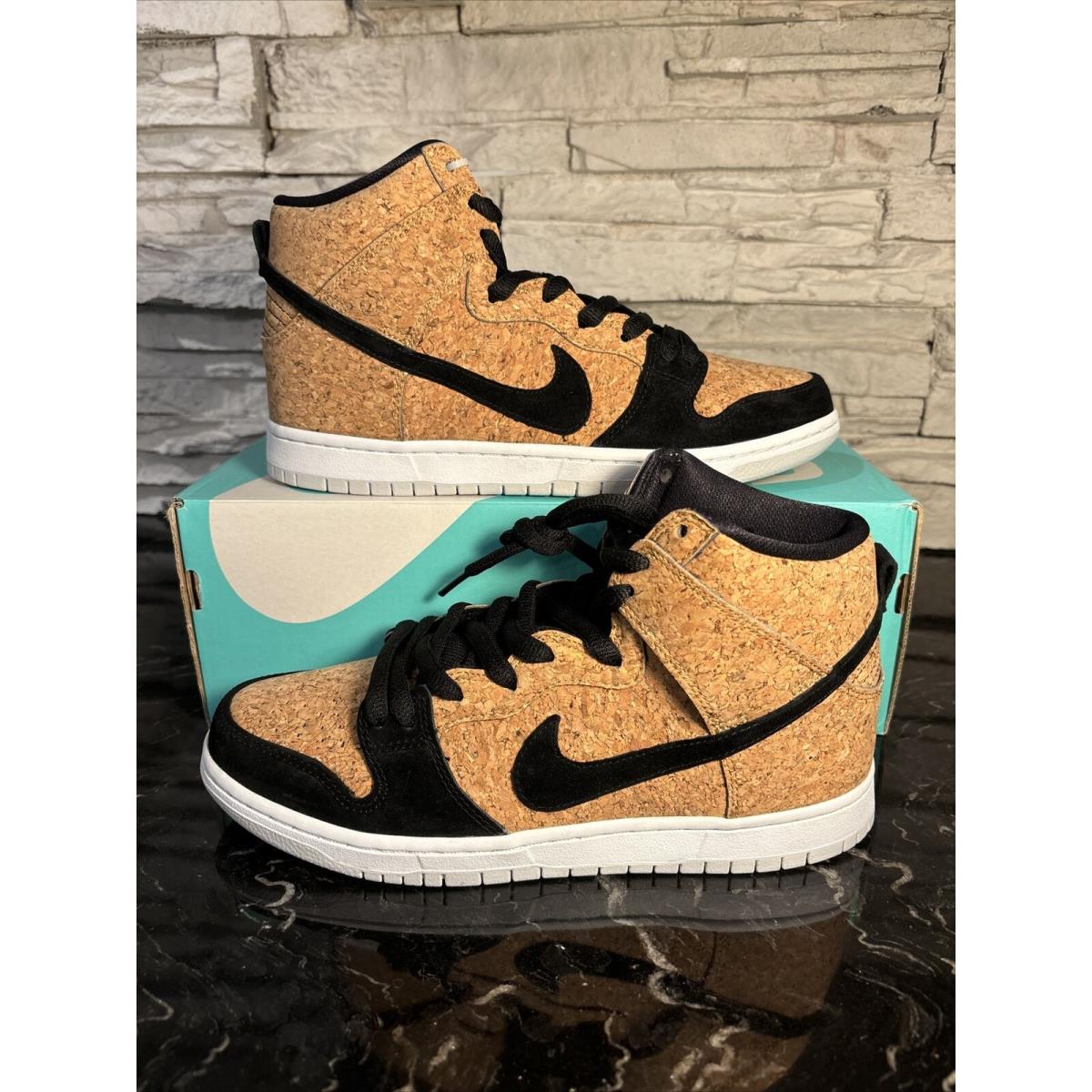 Size 8.5 - Nike Dunk Premium SB High Cork 313171-026 - Brown