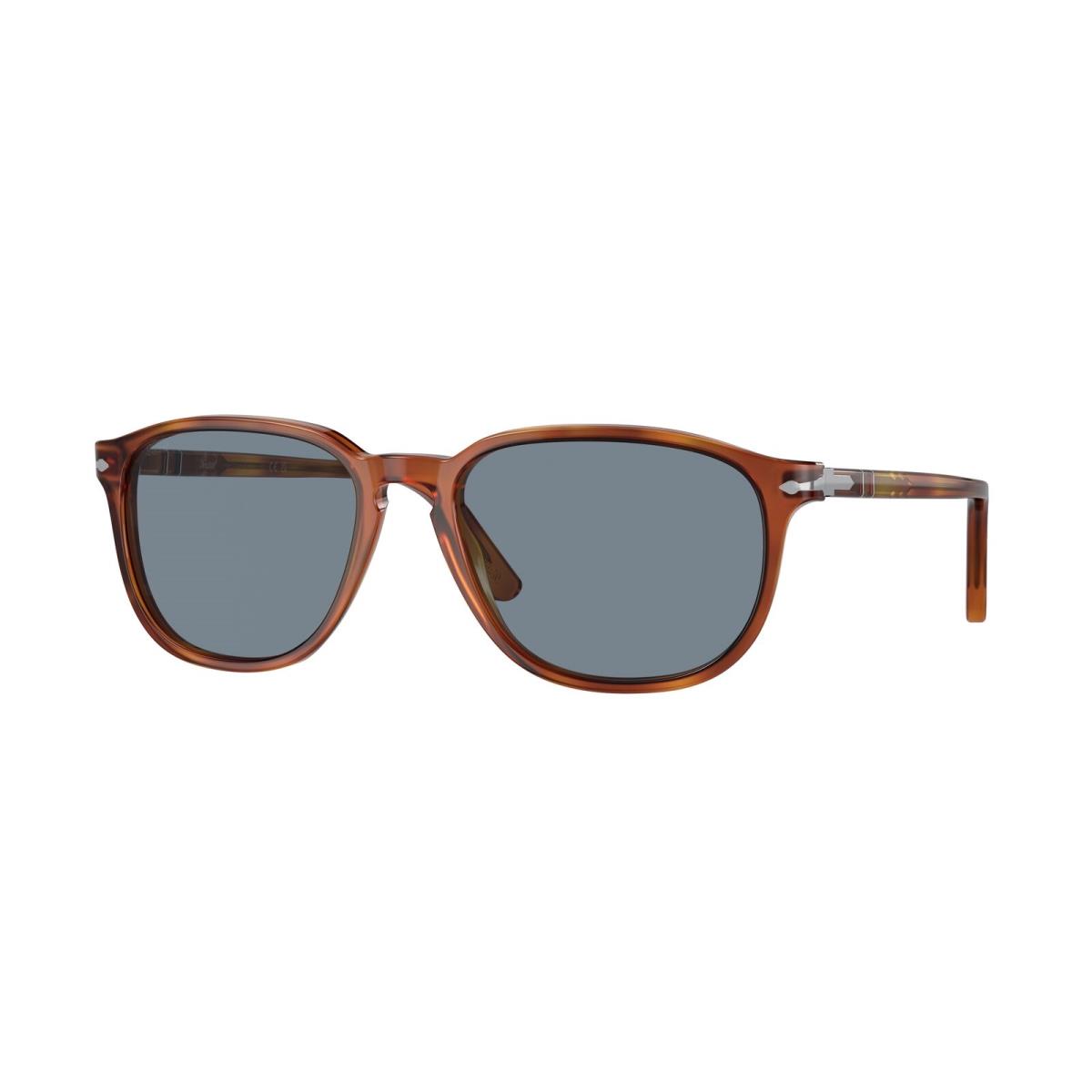 Persol PO3019S 96 56 Terra Di Siena Light Blue 52 mm Men`s Sunglasses