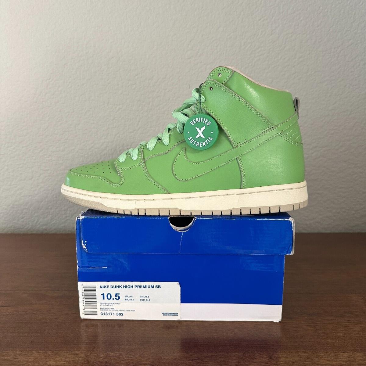 Size 10.5 - Nike SB Dunk High Premium Statue Of Liberty York 313171-302 - Green