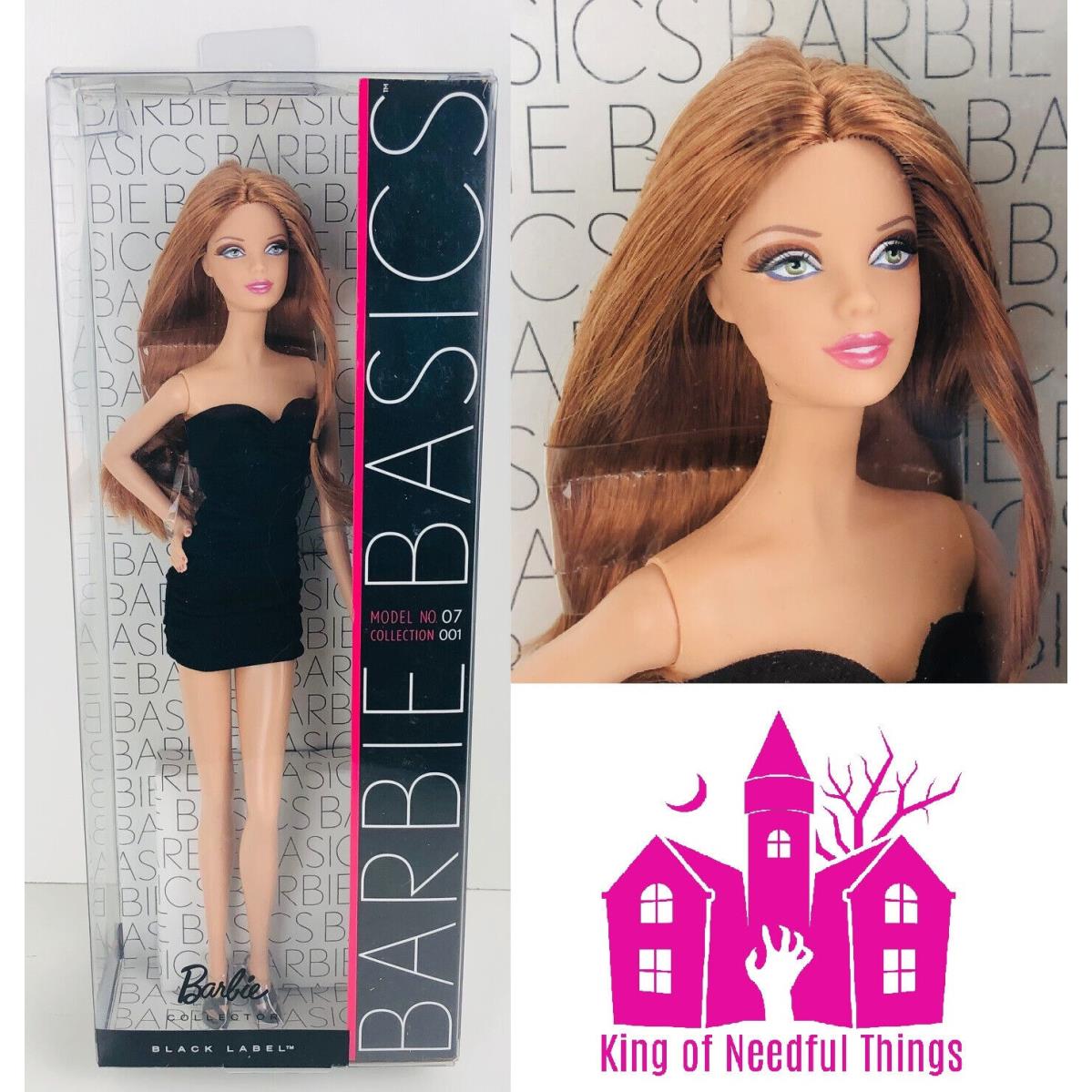 Barbie Basics Doll Model No. 7 Collection 001 Black Label 2009 Mattel R9915 Nrfb