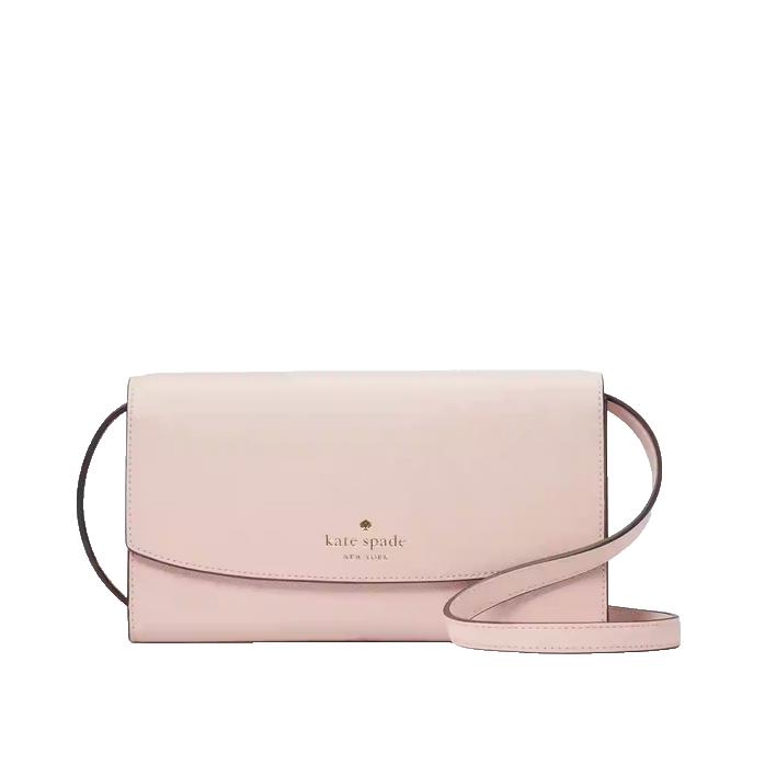 Kate Spade Dana Small Flap Crossbody KE623 Rose Smoke Wallet on a String