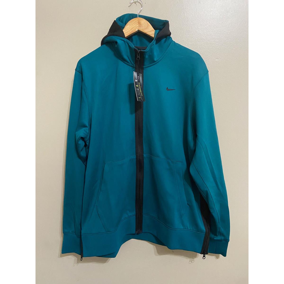 Nike Mens Therma Flex Showtime Full Zip Hoodie CK6548-381 Teal Green XL