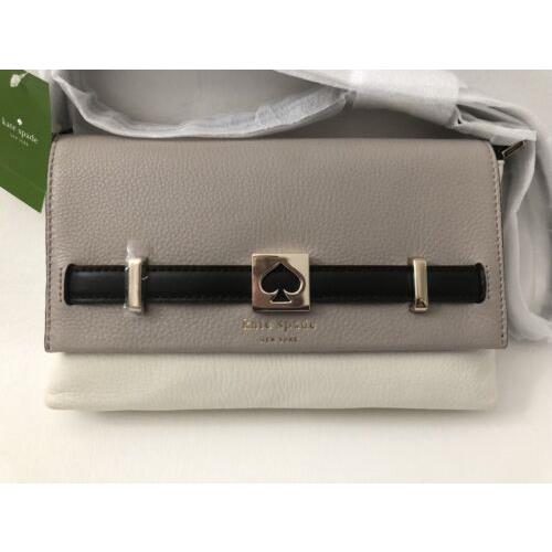 Kate Spade Houston Street Loula Pebnled Leather Crossbody Clutch