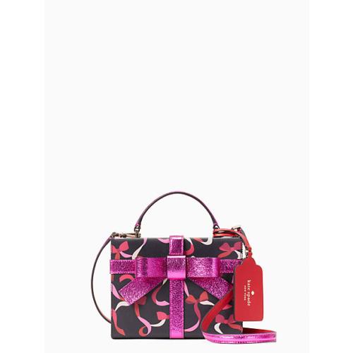 Kate Spade Wrapping Party Gift Pink and Black Box Crossbody
