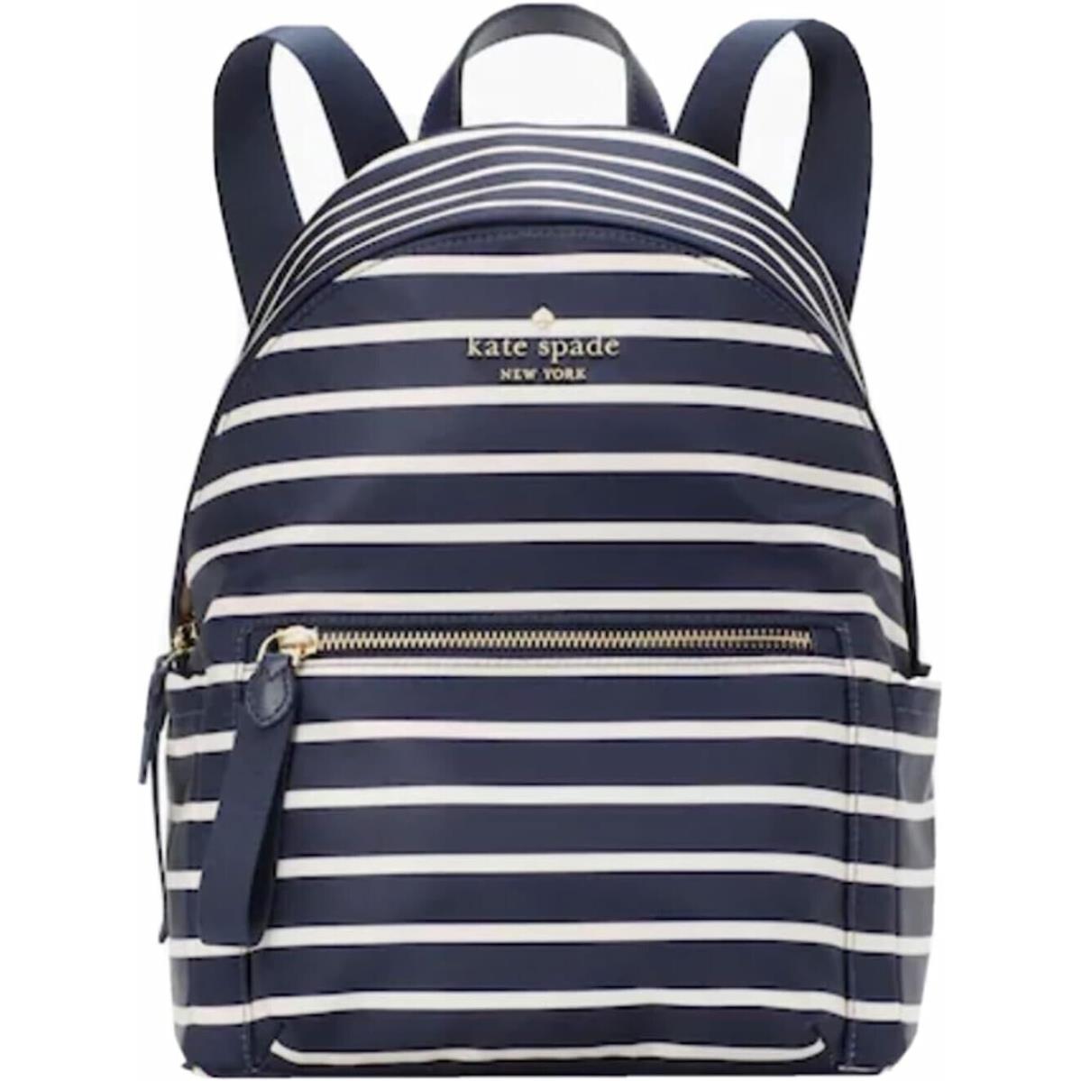 Kate Spade Chelsea Medium Nylon Backpack - Navy Stripe