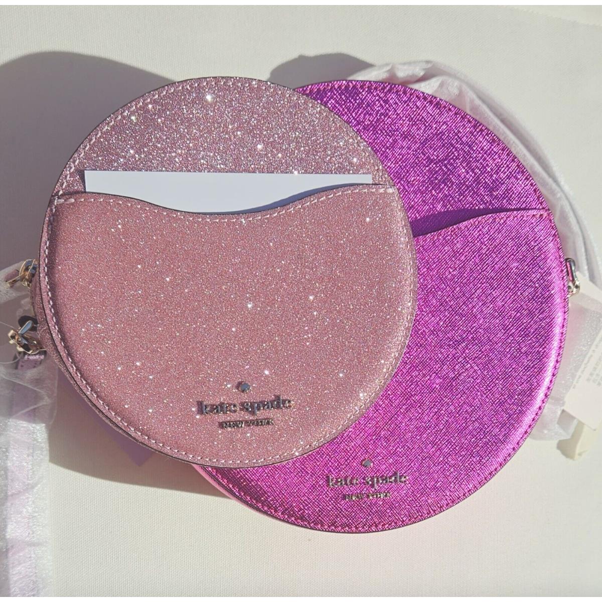 Kate Spade NY Set Of Three Shimmer Glitter Shoulder Bag Wristlet Coin Purse