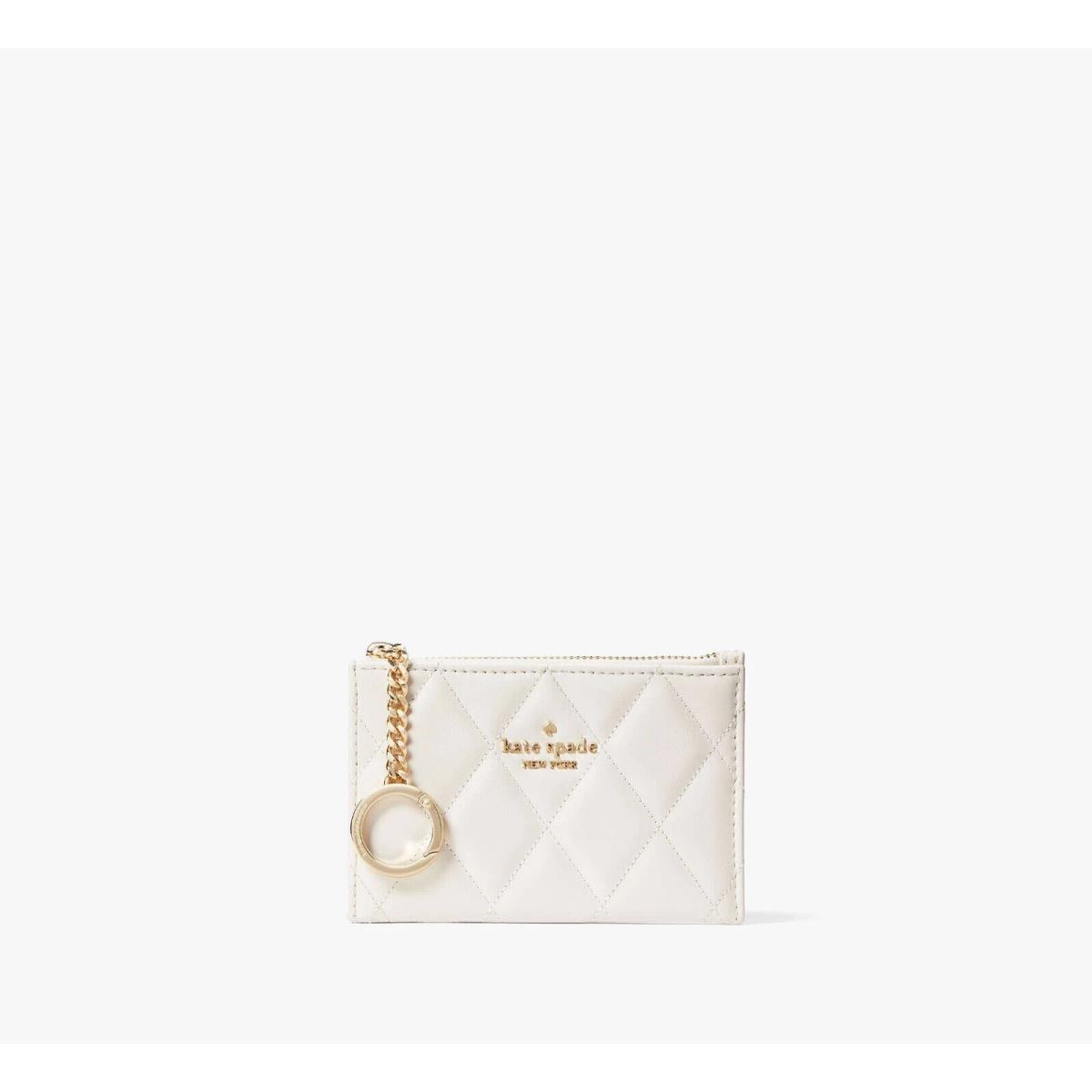 Kate Spade Outlet Carey Small Card Holder Parchment