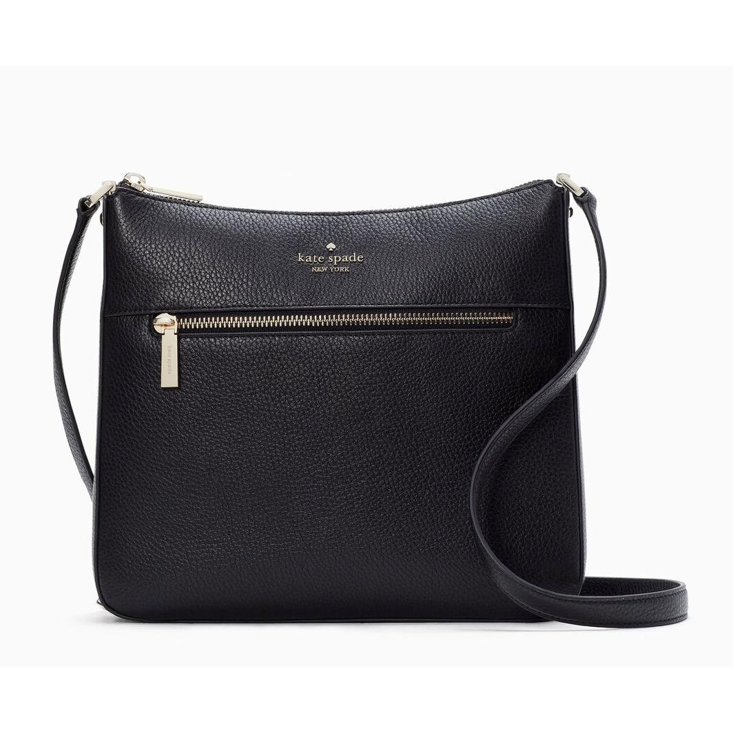 Kate Spade Leila Swingpack Leather Crossbody Bag Black