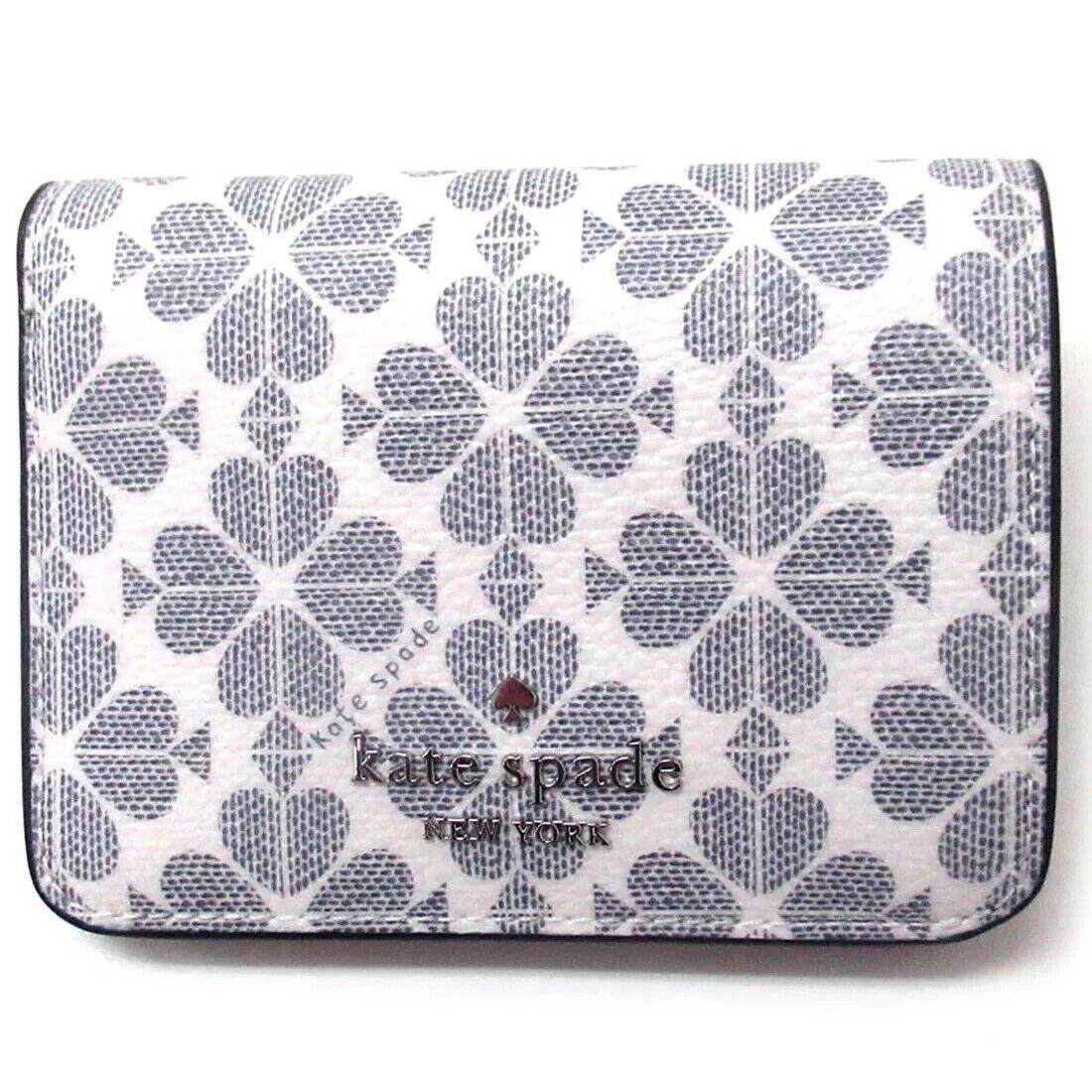 Kate Spade Signature Spade Flower Small Bifold Wallet Navy