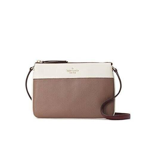 Kate Spade New York Triple Gusset Crossbody Jackson Color Block Leather Zipper